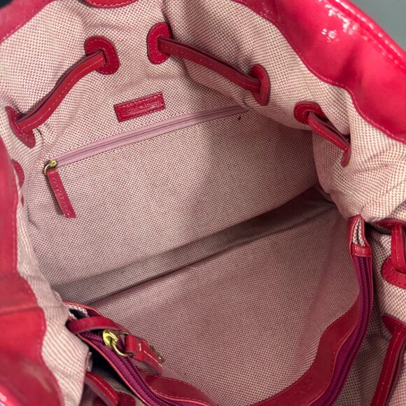Vintage DOONEY & BOURKE True Red Leather Hand Bag - Picture 10 of 13